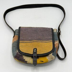 Will Leather Goods rug pattern Messenger Bag Native American
